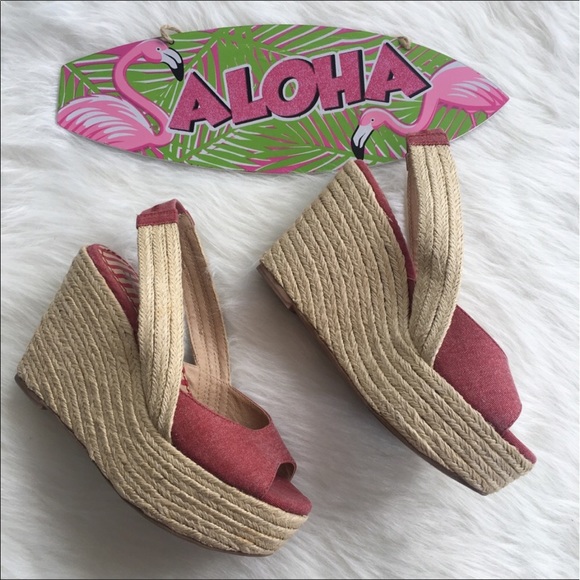 Splendid Seaside Jute Rope Platform Sling Wedge - Picture 5 of 7